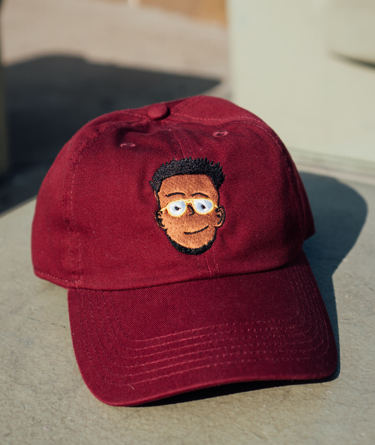 Maroon Everybody Loves Creole embroidered hat