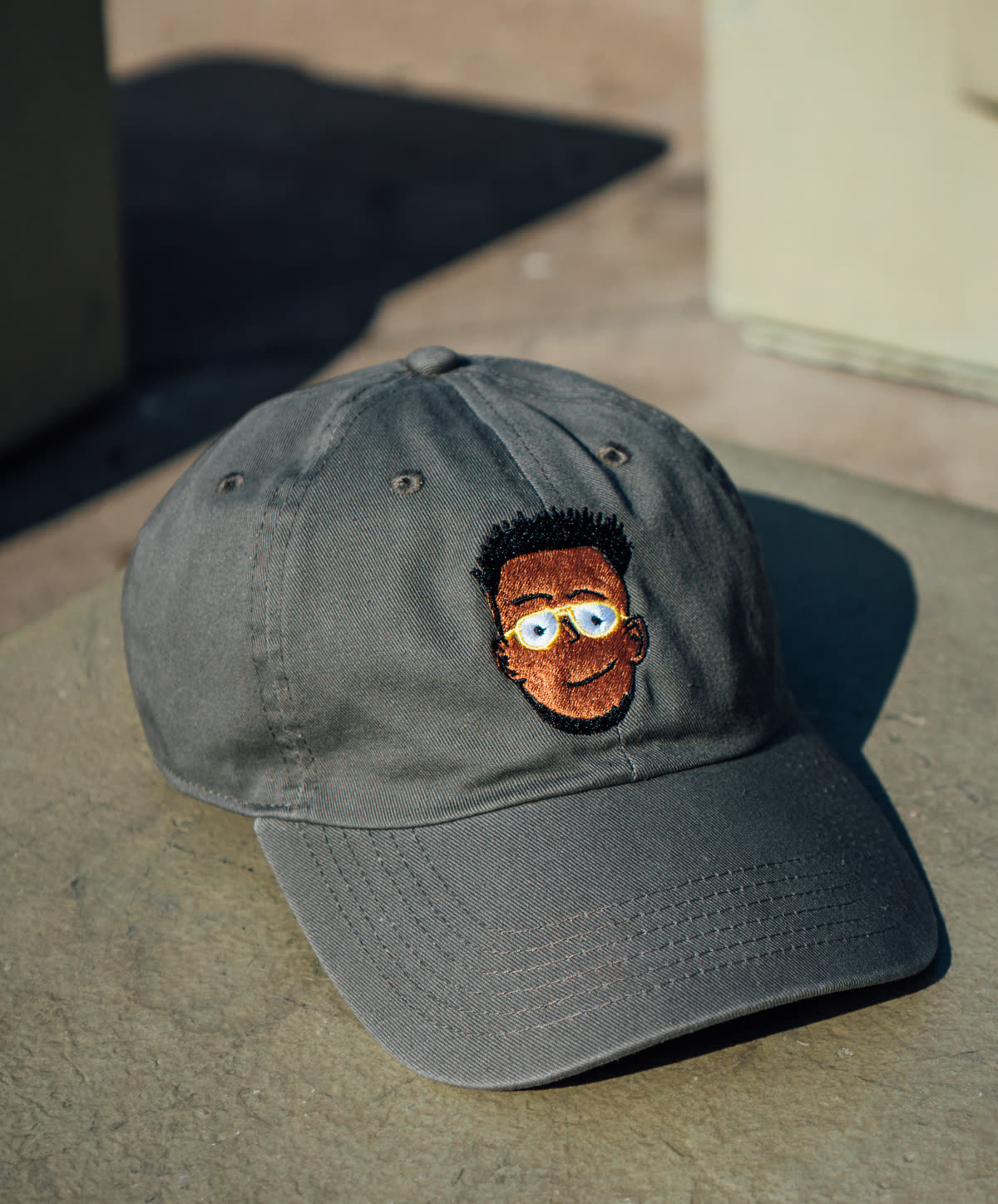 Grey Everybody Loves Creole embroidered hat